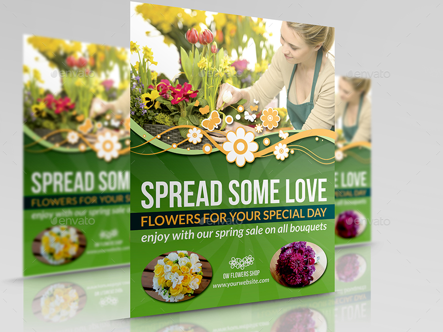 flowers shop service advertising bundle by owpictures flower shop advertisement